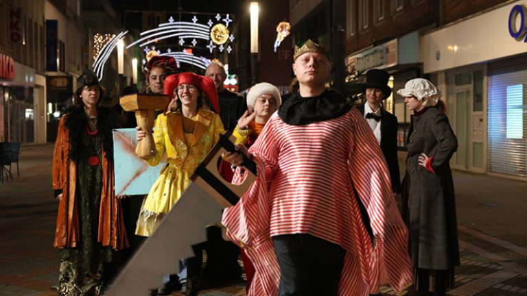 Wenn der König den Weihnachtsmarkt kapert