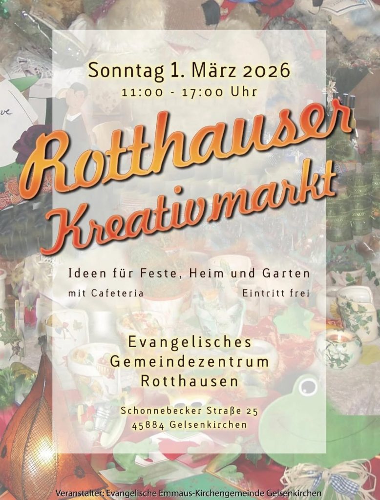 Plakat für den Rotthauser Kreativmarkt
