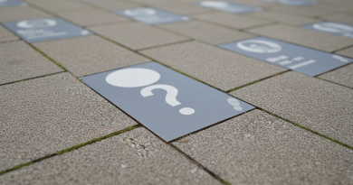 Ein gepflasterter Weg mit Gedenksteinen.