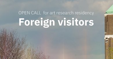 Plakat: Open Call fpr art research residency - Foreign visitors