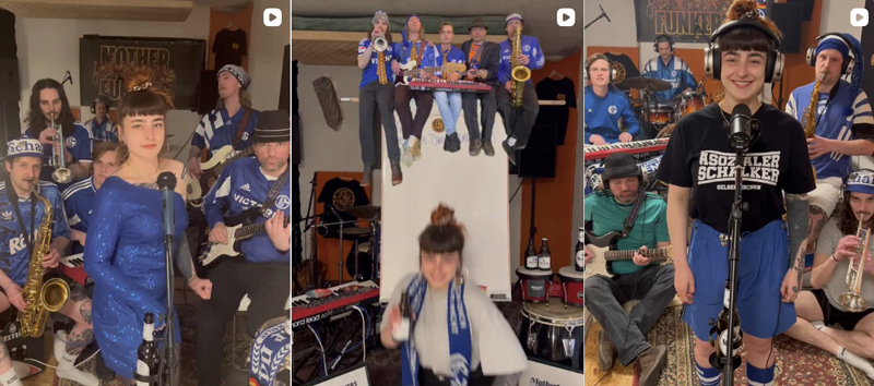 Ausschnitt aus dem Instagram-Feed der Motherfunkers