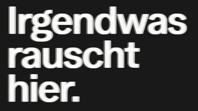 Irgendwas rauscht hier.