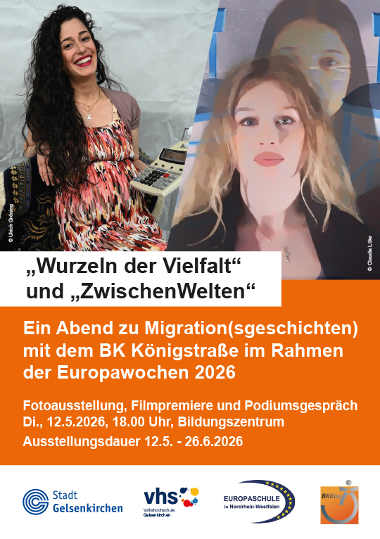 Veranstaltungsplakat Wurzeln der Vielfalt und ZWischenwelten