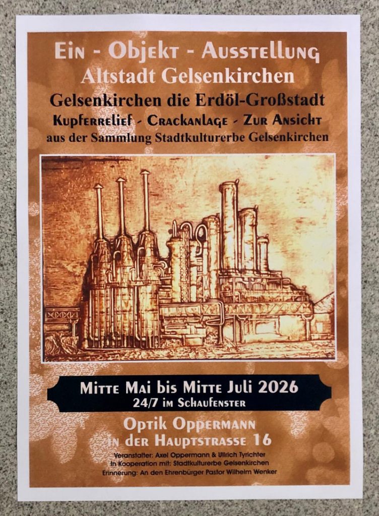 Postkarte mit Kupferrelief