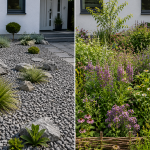 Steingarten vs. bienenfreundlicher Vorgarten