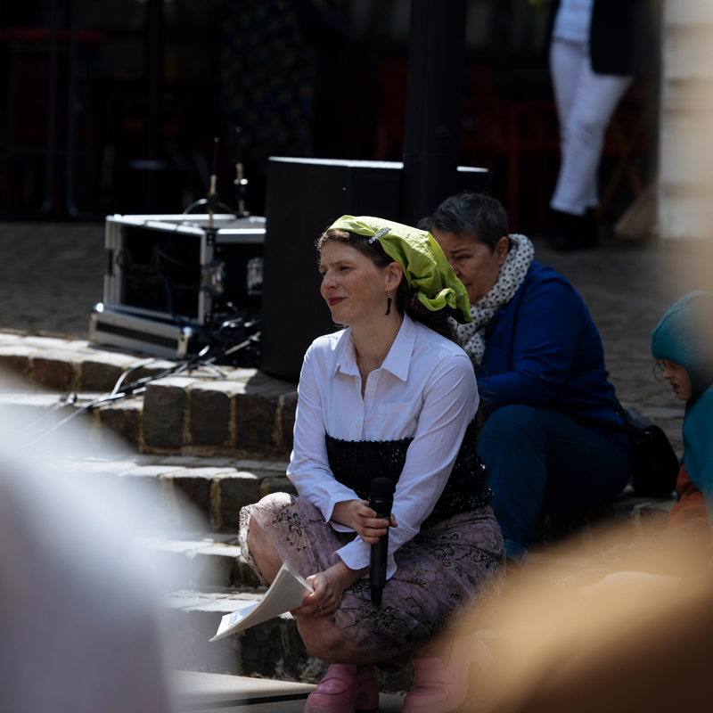 Lisa Klosterkötter bei ihrer Performance am Eröffnungstag