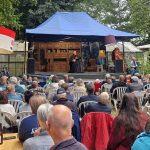 Der Metropolengarten und sein Publikum während des Literaturfestivals 2025