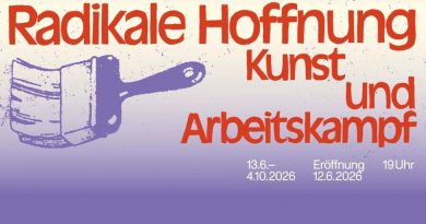 Plakat zur Ausstellung Radikale Hoffnung
