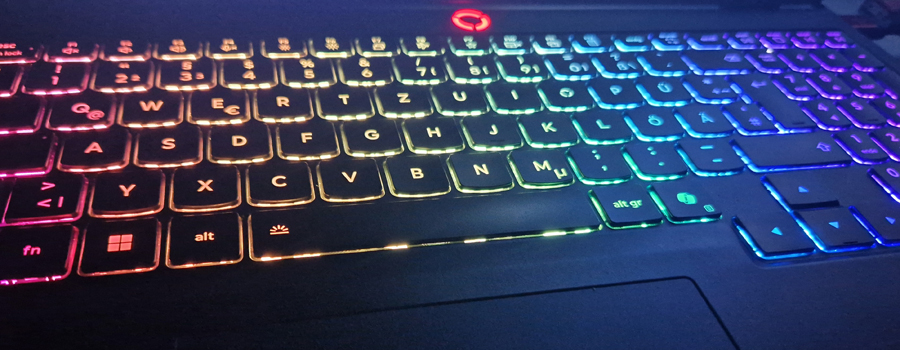 Beleuchtete Tastatur