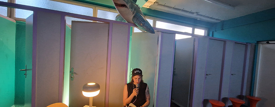 Sophia Merwald in der Umkleide