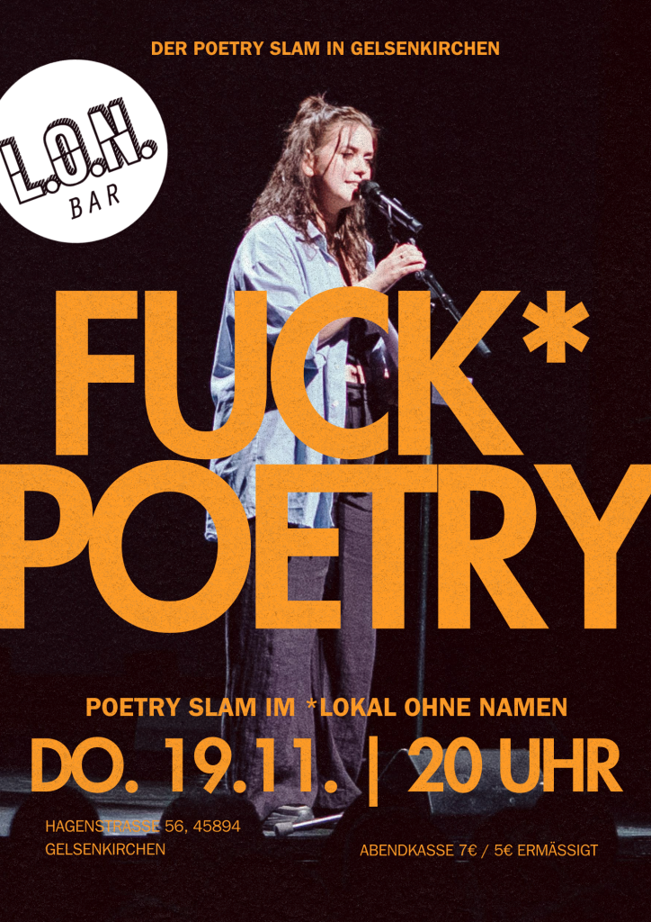 Fuck* Poetry Veranstaltungsplakat