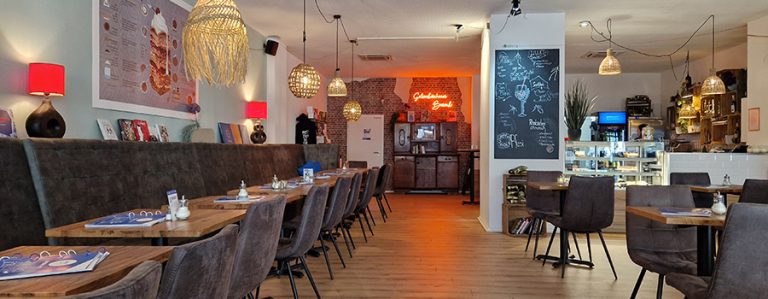 Inneneinrichtung des Café Spotlight